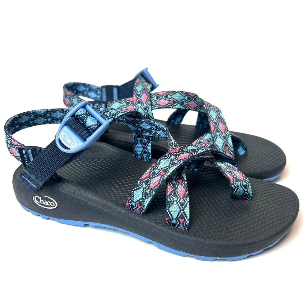 Chaco Women's Z/Cloud 2 Sandals Blue Pink Size 9 Comfort Gorpcore Hiking
